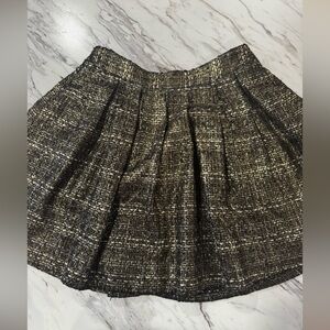 Very J Pleaded Tweed Mini Skirt Size Medium
